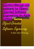 Solution Manual and testbank for Object Oriented Software Engineering An Agile Unified