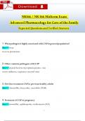 NR 566/ NR566 Midterm Exam Qs & Ans (Latest 2024 / 2025): Advanced Pharmacology for Care of the Family (Verified Answers)