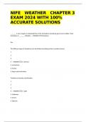 NIFE   WEATHER   CHAPTER 3 EXAM 2024 WITH 100% ACCURATE SOLUTIONS