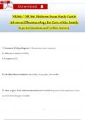 NR 566/ NR566 Midterm Exam Study Guide Qs & Ans (Latest 2024 / 2025): Advanced Pharmacology for Care of the Family (Verified Answers)