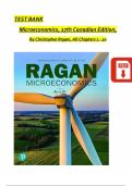 Test Bank - Christopher Ragan, Microeconomics 17th Canadian Edition, All Chapters 1 - 20 Complete Newest Version