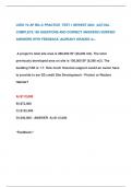 LEED V4 AP BD+C PRACTICE TEST 1 NEWEST 2024 |ACTUAL COMPLETE 100 QUESTIONS AND CORRECT ANSWERS (VERIFIED  ANSWERS WITH FEEDBACK )ALREADY GRADED A+.