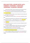 EPA 608 TYPE 3 EXAM WITH 100% CORRECT ANSWERS  (VERIFIED ANSWERS) ALREADY GRADED