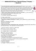 NURS 5315 UTA Exam 3 Skeletal Outlines + Practice Questions