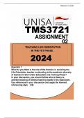 TMS3721 • ASSIGNMENT 02... DUE 2024