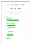 NGN ATI NUTRITION EXAM 2024 / 2025