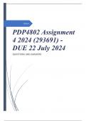 PDP4802 Assignment 4 2024 (293691) - DUE 22 July 2024