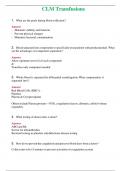  CLM Transfusions (Latest 2024) Questions With Complete Grade A+ Answers