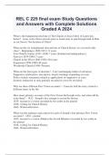  REL C 225 final exam Study Questions and Answers with Complete Solutions Graded A 2024