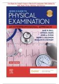Test Bank for Seidel's Guide to Physical Examination 10th Edition by Ball, Dains, Flynn, Solomon, and Stewart (STUVIA)