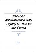 PDP4802 Assignment 4 2024 (293691) - DUE 22 July 2024