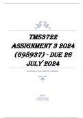 TMS3722 Assignment 3 2024 (698937) - DUE 26 July 2024