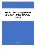 BSW3701 Assignment 2 2024 - DUE 18 July 2024