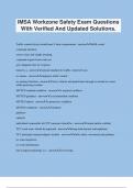 IMSA Workzone Exam Questions With Verified And Updated Solutions.