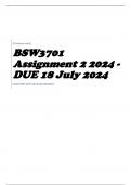 BSW3701 Assignment 2 2024 - DUE 18 July 2024