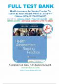 Test Bank For Health Assessment for Nursing Practice 7th Edition by Susan Fickertt Wilson, Jean Foret Giddens, All Chapters 1-24