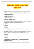 ASM 104 EXAM 1 LATEST UPDATE