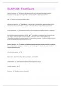 BLAW 220- Final Exam Questions And Answers