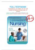Test Bank For Fundamentals of Nursing 10th edition  by Taylor All Chapters 1-47 LATEST