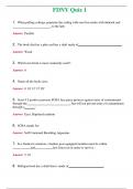 FDNY Quiz 1 (Latest 2024) Questions With Complete Grade A+ Answers