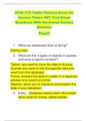 ISTM 210 TAMU Phinney Exam III,  Access Terms SET Test Exam Questions With Reviewed Correct  Answers  Pass!!