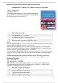  Fundamentals of Nursing 10th Edition Test Bank Potter Perry All Chapters (1-50) | A+ ULTIMATE GUIDE