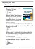  Fundamentals of Nursing 11th Edition Test Bank Potter Perry All Chapters (1-50) | A+ ULTIMATE GUIDE 2022