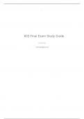 603 Final Exam Study Guide nursing