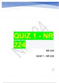 QUIZ 1 - NR 224 questions with answers 