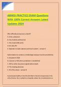 ABMDI PRACTICE EXAM Questions With 100% Correct Answers Latest Updates 2024