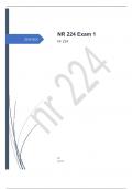 NR 224 Exam 1 correctly answered graded A+