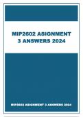 MIP2602 ASSIGNMENT 3 ANSWERS 2024