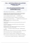 CVA EXAM QUEIZZES AND ANSWERS 2024.