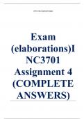 Exam (elaborations) INC3701 Assignment 4 (COMPLETE ANSWERS) 2024 (867676) - DUE 24 July 2024 •	Course •	Inclusive Education - INC3701 (INC3701) •	Institution •	University Of South Africa (Unisa) •	Book •	Inclusive Education for the 21st Century INC3701 As