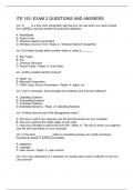 ITE 152- EXAM 2 QUESTIONS AND ANSWERS