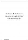 Wk 7 hesi 2 - Medical surgical Concepts of Nursing II (BSN 266) Nightingale College A+