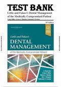 TEST BANK For Little and Falace's Dental Management of the Medically Compromised Patient 10th Edition by Craig Miller (Complete Chapters 1 - 30)