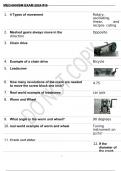 MECHANISM EXAM 2024 #16