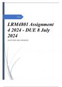 LRM4801 Assignment 4 2024 - DUE 8 July 2024