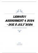 LRM4801 Assignment 4 2024 - DUE 8 July 2024