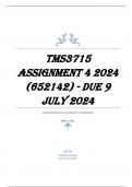 TMS3715 Assignment 4 2024 (652142) - DUE 9 July 2024