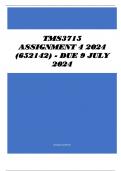 TMS3715 Assignment 4 2024 (652142) - DUE 9 July 2024