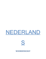 Woordenschatlijst Nederlands 1