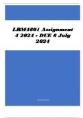 LRM4801 Assignment 4 2024 - DUE 8 July 2024