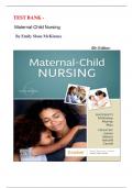 Test Bank- Maternal-Child Nursing, 6th Edition ( Emily Slone McKinney, 2021), Chapter 1-55 || All Chapters