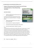  Introduction to Clinical Pharmacology 10th Edition Test Bank Visovsky All Chapters (1-20) | A+ ULTIMATE GUIDE