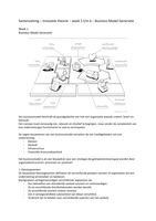 Samenvatting Innovatie Theorie Business Model Generatie