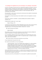 les politiques de régulation du cycle économique et les politiques structurelles