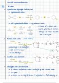 Overzicht reacties - Organische Chemie 1 (1Ba BIR UA)