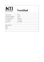 NTI Stageplan Toegepaste Psychologie 4605